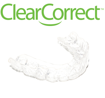 ClearCorrect logo and aligner