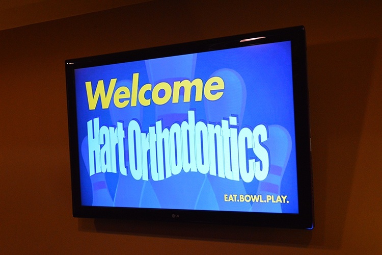 Welcome hart orthodontics at bowling alley