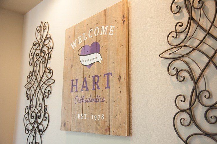Hart Orthodontics indoor sign